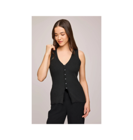 Gentle Fawn Miles Vest in Black by Gentle Fawn
