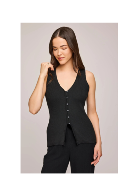 Gentle Fawn Miles Vest in Black by Gentle Fawn