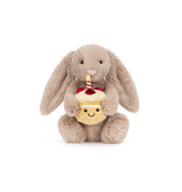 Jellycat Jellycat Amuseables Bashful Beige Bunny Birthday