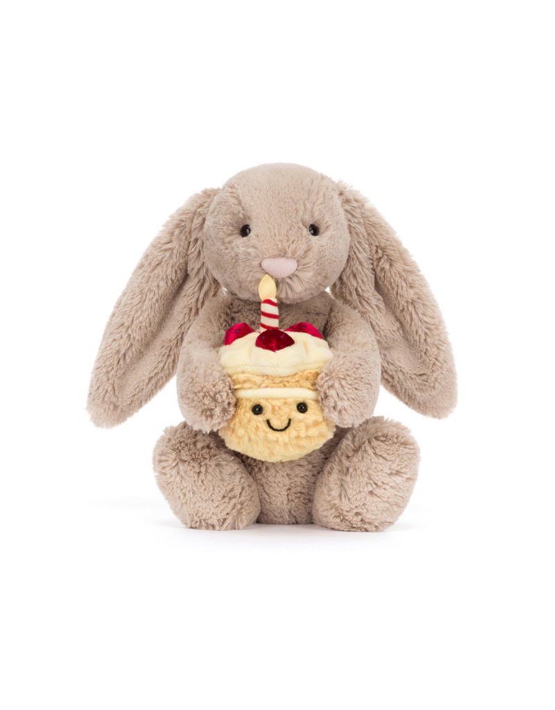Jellycat Jellycat Amuseables Bashful Beige Bunny Birthday