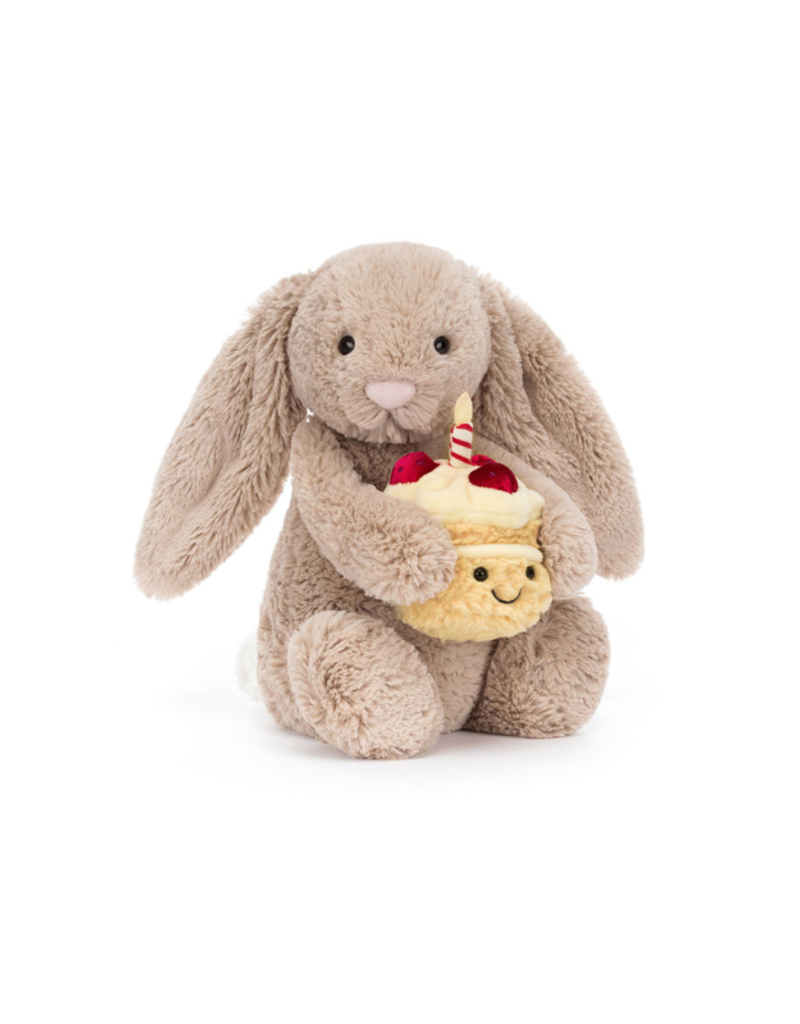 Jellycat Jellycat Amuseables Bashful Beige Bunny Birthday