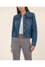 Kut from the Kloth Julia Crop Jacket in Main Wash by Kut from the Kloth