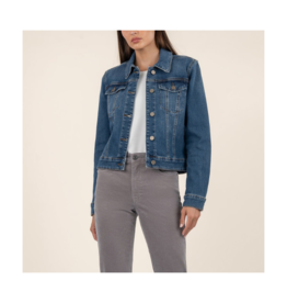 Kut from the Kloth Julia Crop Jacket in Main Wash by Kut from the Kloth