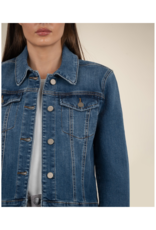 Kut from the Kloth Julia Crop Jacket in Main Wash by Kut from the Kloth