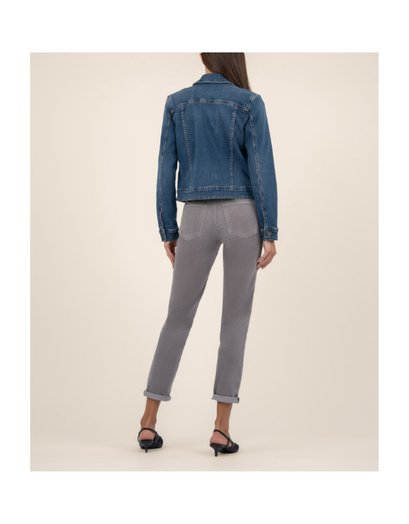 Kut from the Kloth Julia Crop Jacket in Main Wash by Kut from the Kloth