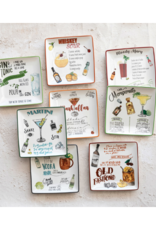 Creative Co-Op Cocktail Recipe Plate