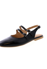 Bueno Estella Slingback Flat in Black by Bueno