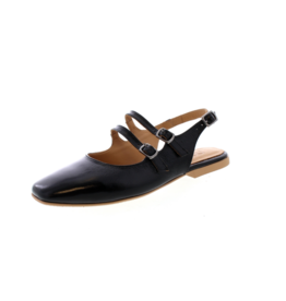 Bueno Estella Slingback Flat in Black by Bueno