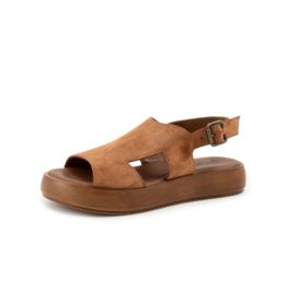 Bueno Jacob Sandal in Chestnut Suede by Bueno