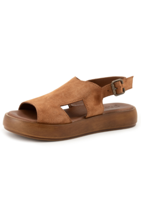 Bueno Jacob Sandal in Chestnut Suede by Bueno