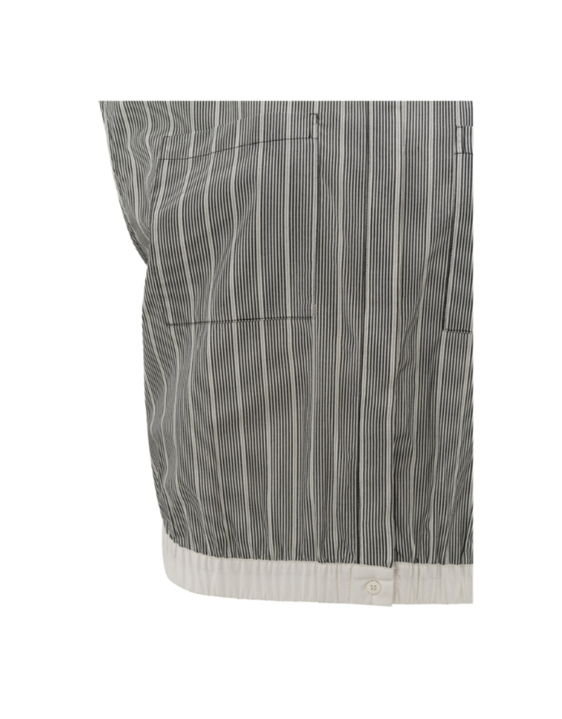 YAYA Sleeveless Blouse with Elastic Waist in Phantom Dessin by YAYA
