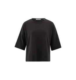 YAYA Oversized Knit T-Shirt in Phantom by YAYA