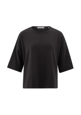 YAYA Oversized Knit T-Shirt in Phantom by YAYA