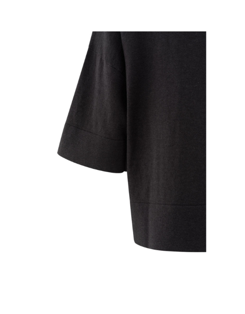 YAYA Oversized Knit T-Shirt in Phantom by YAYA