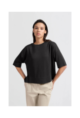 YAYA Oversized Knit T-Shirt in Phantom by YAYA