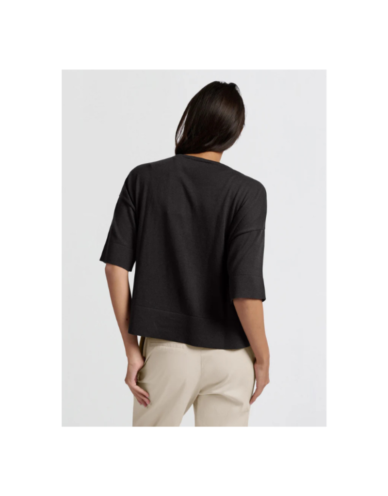 YAYA Oversized Knit T-Shirt in Phantom by YAYA