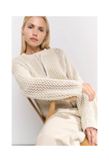 YAYA Mesh Stitch Cardigan in Summer Sand by YAYA