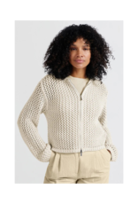 YAYA Mesh Stitch Cardigan in Summer Sand by YAYA