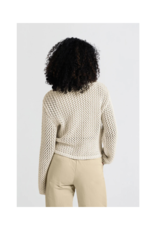 YAYA Mesh Stitch Cardigan in Summer Sand by YAYA