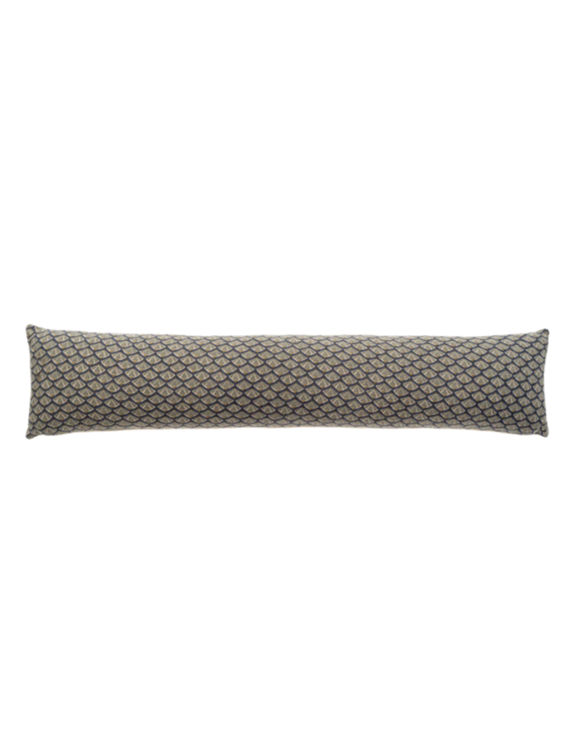 Indaba Trading Scallop Mini Lumbar Pillow in Blue 36"