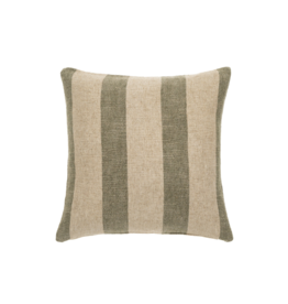 Indaba Trading Penstone Stripe Pillow in Green 20x20