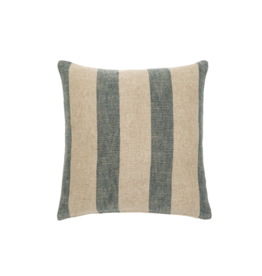 Indaba Trading Penstone Stripe Pillow in Blue 20x20