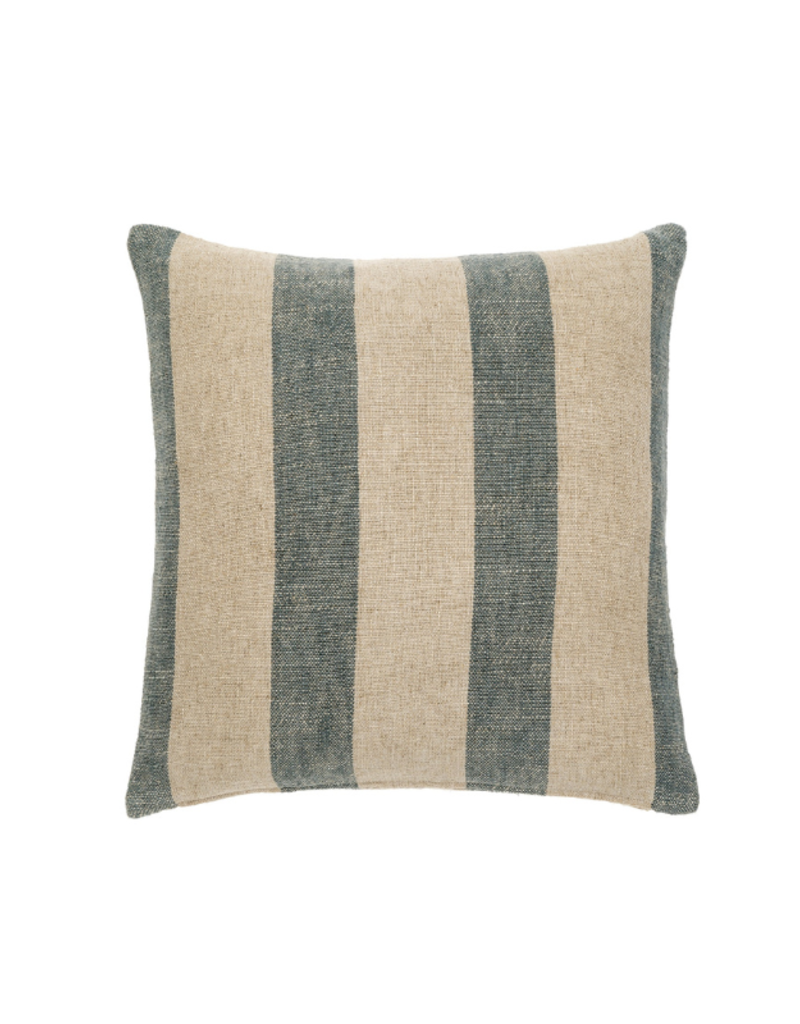 Indaba Trading Penstone Stripe Pillow in Blue 20x20