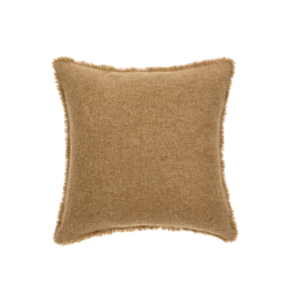 Indaba Trading Fringed Boucle Pillow in Terracotta 20x20