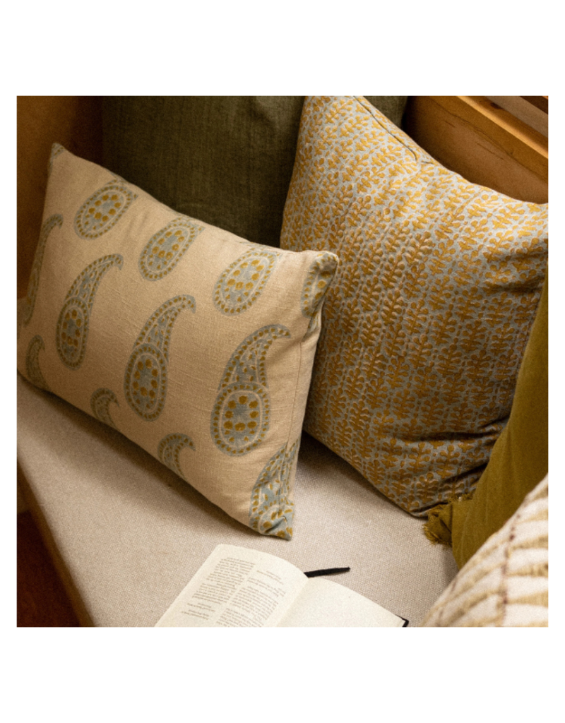 Indaba Trading Shimla Block Print Pillow 16x24