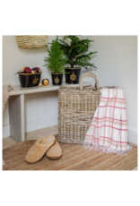 Bacon Basketware Ltd Tall Rectangle Grey Rattan Basket with Handles