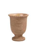 Bacon Basketware Ltd Basketweave Cement Tall Urn Large