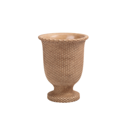 Bacon Basketware Ltd Basketweave Cement Tall Urn Large