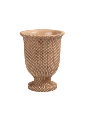 Bacon Basketware Ltd Basketweave Cement Tall Urn Large