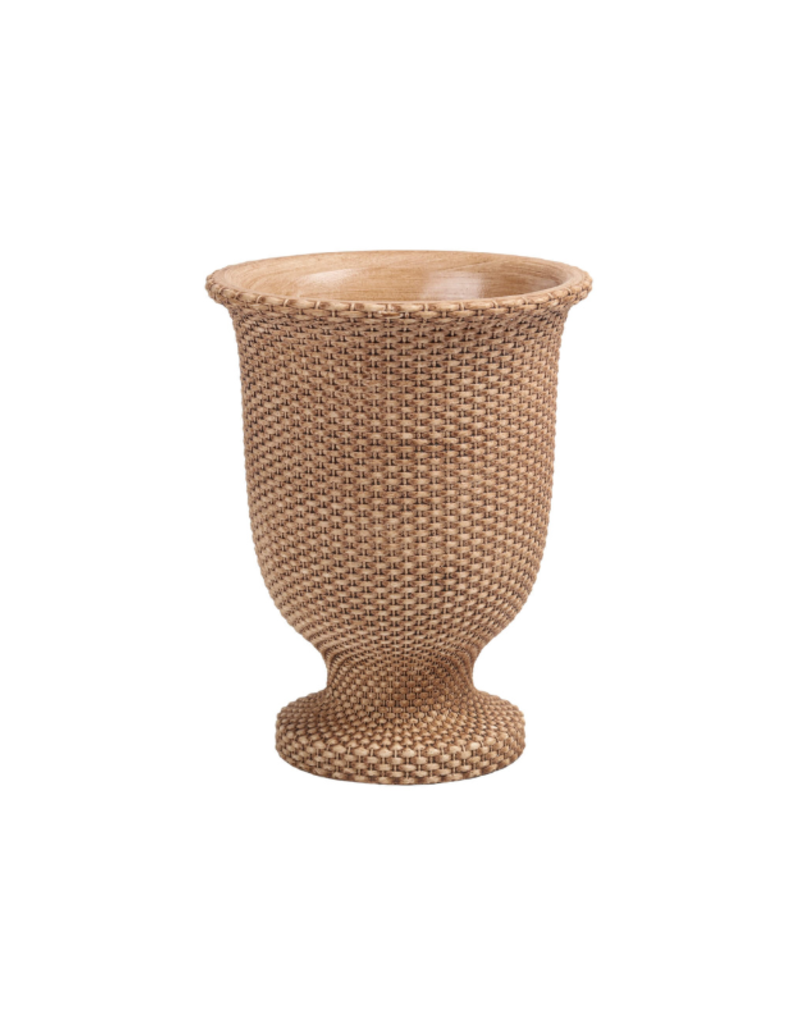 Bacon Basketware Ltd Basketweave Cement Tall Urn Large