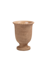 Bacon Basketware Ltd Basketweave Cement Tall Urn Small