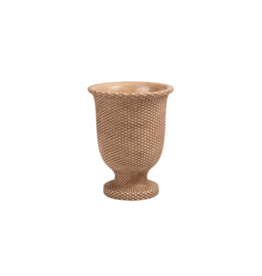 Bacon Basketware Ltd Basketweave Cement Tall Urn Small