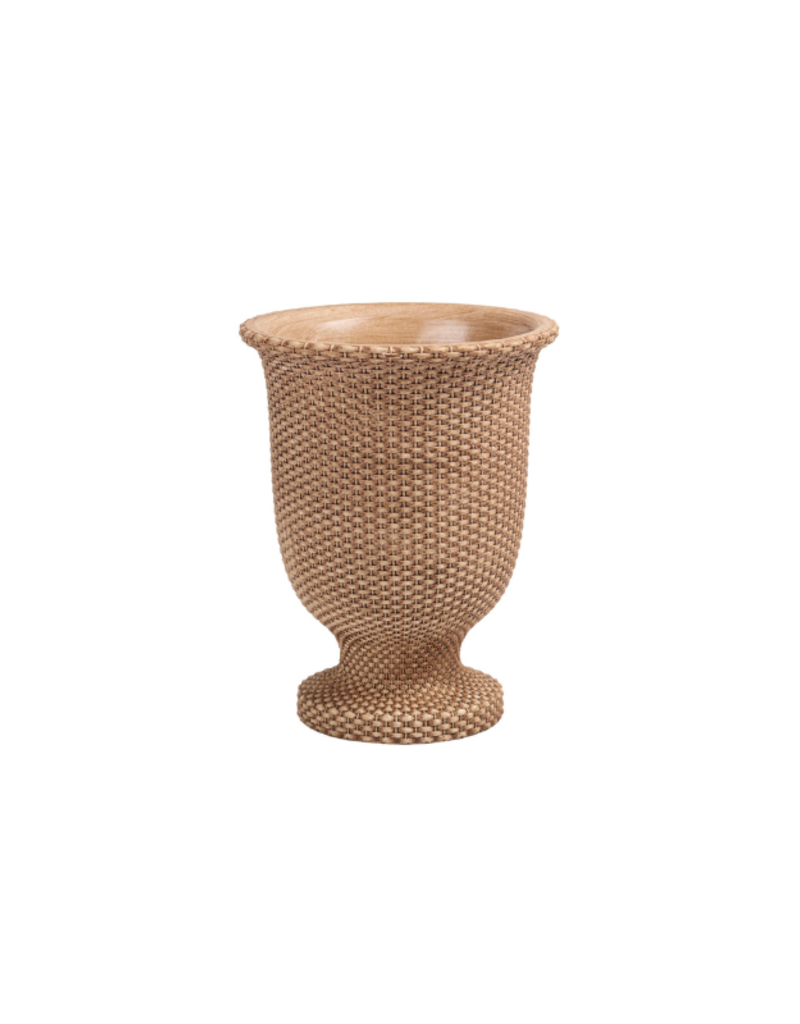 Bacon Basketware Ltd Basketweave Cement Tall Urn Small