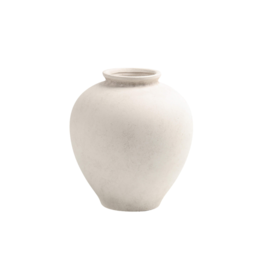 Bacon Basketware Ltd White Terracotta Vase Large