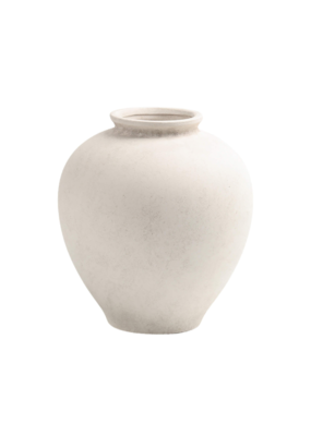 Bacon Basketware Ltd White Terracotta Vase Large
