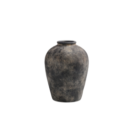 Bacon Basketware Ltd Black Terracotta Vase Small