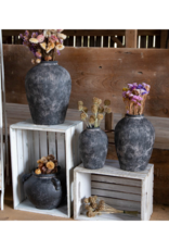 Bacon Basketware Ltd Black Terracotta Vase Small
