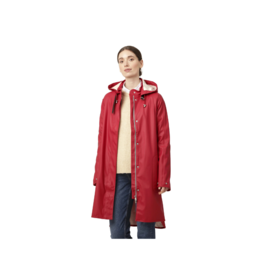 Ilse Jacobsen Rain Jacket in Deep Red by Ilse Jacobsen