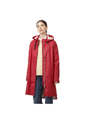 Ilse Jacobsen Rain Jacket in Deep Red by Ilse Jacobsen