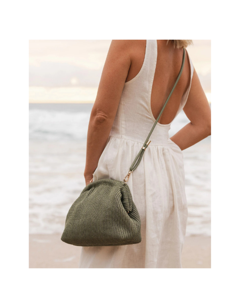 Louenhide Lotus Crossbody in Sage Green by Louenhide