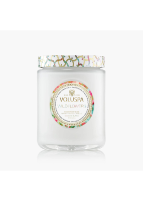 Voluspa 18oz Large Jar Candle in Wildflowers by Voluspa