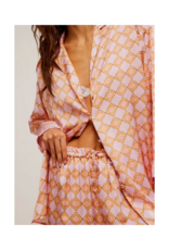 Free People Dreamy Days Pajama Set in Sweet Pink Combo by Free People