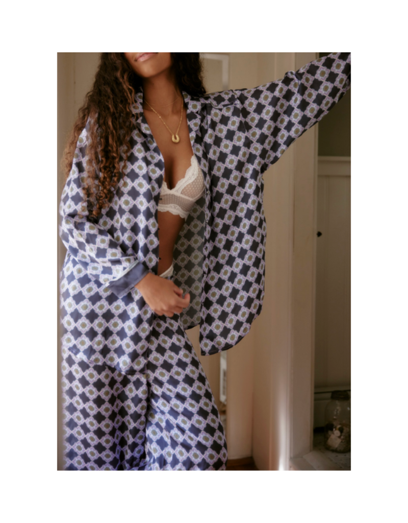 Free People Dreamy Days Pajama Set in Midnight Garden by Free People