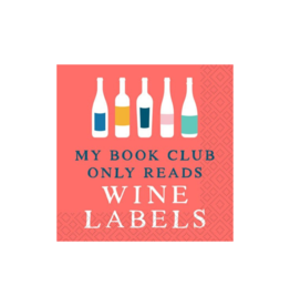 Book Club Wine Labels Cocktail Napkins