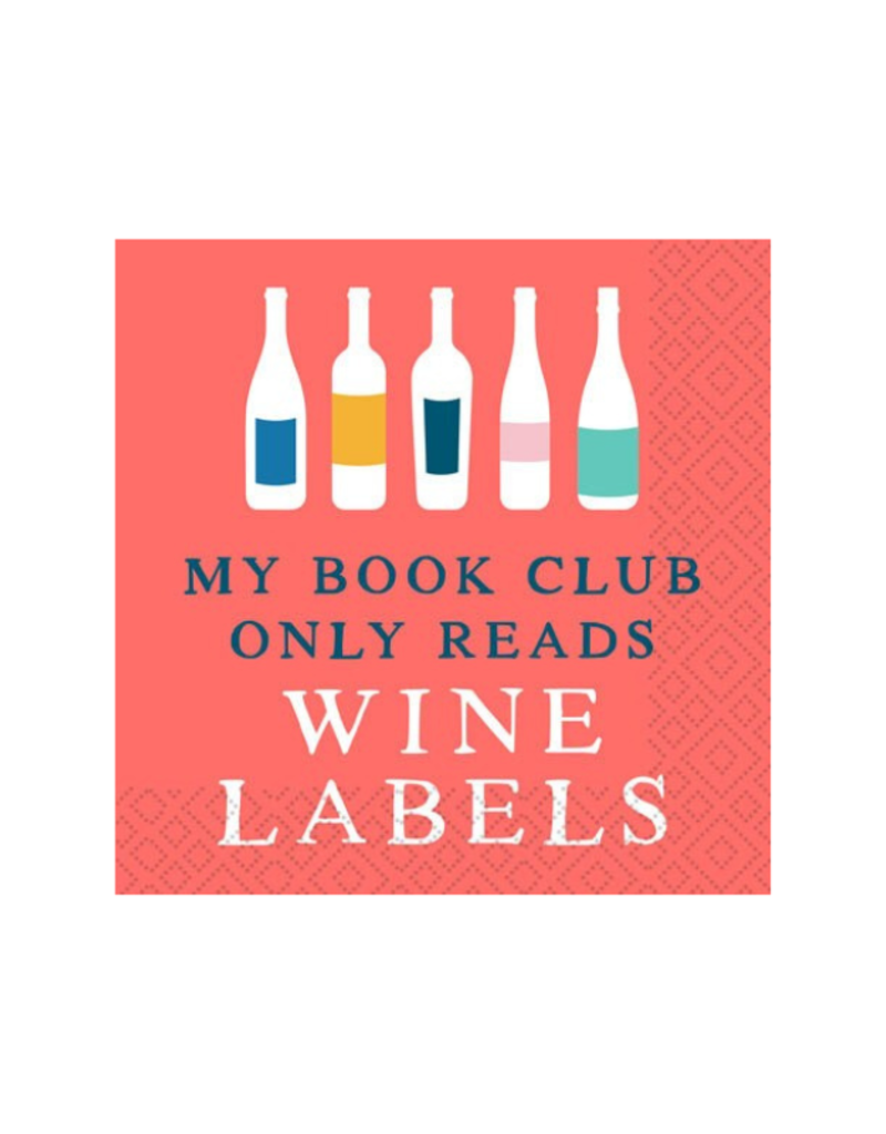Book Club Wine Labels Cocktail Napkins