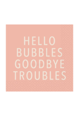 Bubbles Troubles Cocktail Napkins